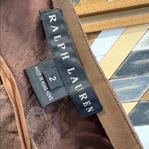 Ralph Lauren Black Label Baroque Jacquard Long Mermaid Flared Skirt size 2 - Picture 7 of 10